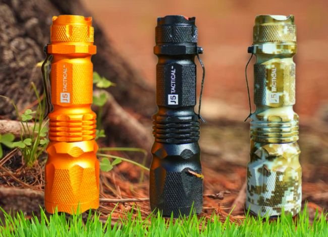 J5 tactical flashlights