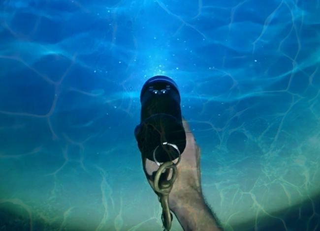 Underwater Flashlight View