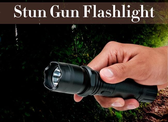 Which purposes do people use a stun gun flashlight